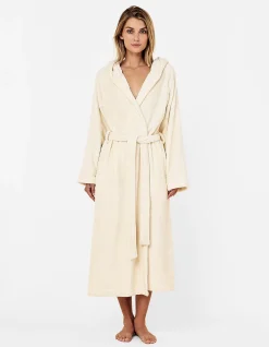 Long Plush Hooded Robe