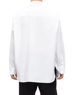 Long-Sleeved Shirt with Pearl Print