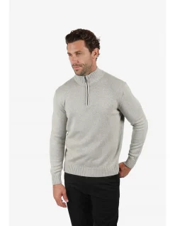 LONG SLEEVE MARLE QUARTER 1/4 ZIP JUMPER