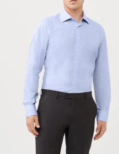 Long Sleeve Regular Fit Houndstooth Check Shirt
