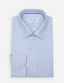 LONG SLEEVE SINGLE CUFF CHECK CONTEMPORARY FIT SHIRT