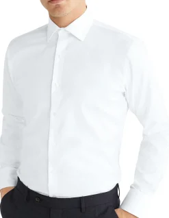 Long Sleeve Slim Dobby Shirt