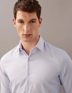 LONG SLEEVE SLIM FIT PERFORMANCE NON IRON COTTON SHIRT