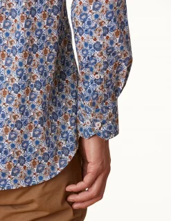 LONG SLEEVE SLIM FIT TORTORETO PRINT SHIRT