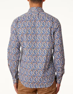 LONG SLEEVE SLIM FIT TORTORETO PRINT SHIRT