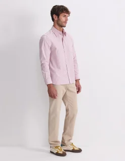 LONG SLEEVE STRIPE POPLIN SHIRT