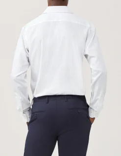 Long Sleeve Tailored Heritage Weave Stripe Shirt
