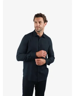 LONG SLEEVE TWO TONE TWILL VISCOSE POLY SHIRT