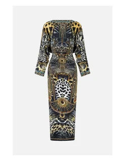 LONG SPLIT FRONT TWIST DRESS