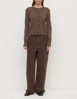 Loose Fit Dark Ganache Wide Leg Jean