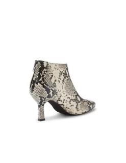 Loral Snake Print Stiletto Heel Ankle Boots