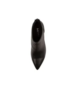 Loral Pointed Heel Leather Ankle Boots