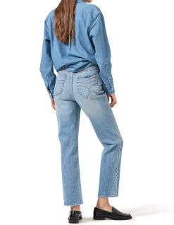 Loulou Straight High Rise Comfort Denim Jeans