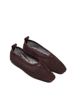 Lou Perforated Leather High Topline Flat
