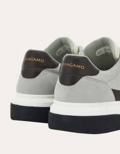 LOW CUT SNEAKER WITH GANCINI OUTLINE