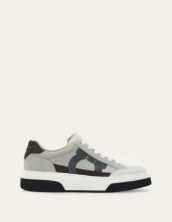 LOW CUT SNEAKER WITH GANCINI OUTLINE