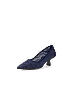 Loyola Crystal Mesh Pointed Heel Pumps