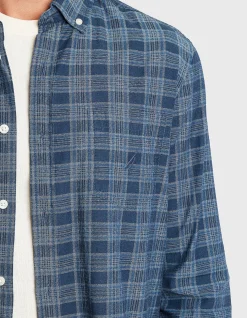 LS REGULAR FIT DENIM COTTON TWILL SHIRT