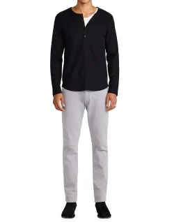 LS RIBBED HENLEY