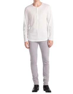 LS RIBBED HENLEY