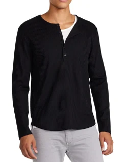 LS RIBBED HENLEY