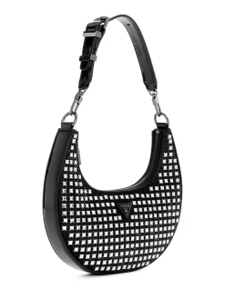 LUA SMALL HOBO (RHINESTONE SATIN)