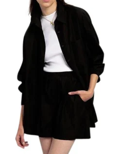 Lui Organic Cotton Shirt Black