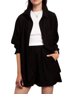 Lui Organic Cotton Shirt Black