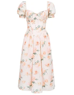 LULABELL RUFFLED A-LINE DRESS
