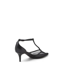 Lunah Mesh Strap Pointed Heel Pumps