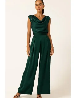 LUXE PLEATED TROUSER IN EMERALD