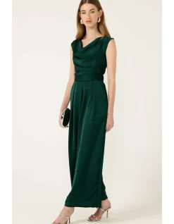 LUXE PLEATED TROUSER IN EMERALD