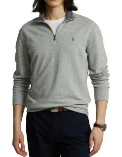 Luxury Jersey Quarter-Zip Pullover