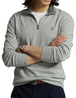 Luxury Jersey Quarter-Zip Pullover