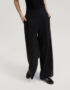 LYDIA WOOL STRETCH SUIT PANTS