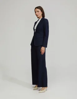 LYDIA WOOL STRETCH SUIT TROUSERS