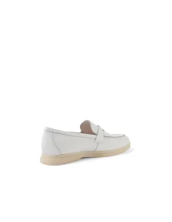Lydon Heart And Key Detail Leather Loafers