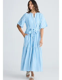 Lynwood Sardinia Print Tiered Maxi Dress