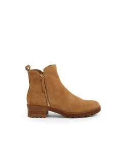 Mabis Twin Zip Suede Ankle Boots
