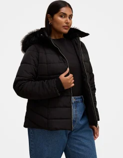 MACEY CURVE SHORT PUFFER JACKET