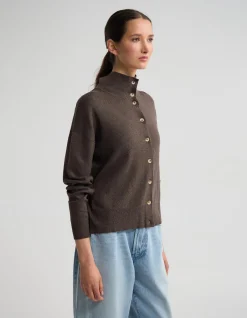 MADDISON FUNNEL COLLAR CARDIGAN