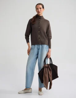 MADDISON FUNNEL COLLAR CARDIGAN