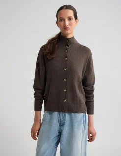 MADDISON FUNNEL COLLAR CARDIGAN
