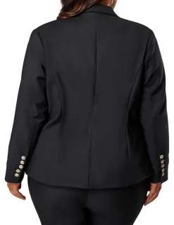 Madeleine Button Blazer Double Breasted Green
