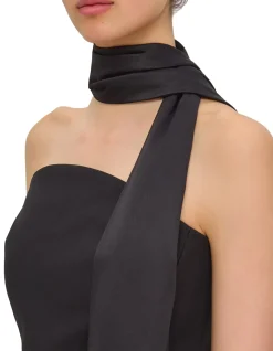 MAE STRAPLESS MAXI DRESS WITH SCARF