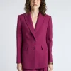 MAGENTA DOUBLE WEAVE TAILORED BLAZER