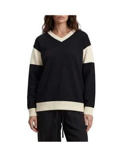 MAGGIE CONTRAST V SWEAT