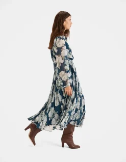 Magnolia Floral Midi Dress
