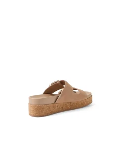Magoo Suede Double Buckle Platform Sandals