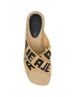 Maisie Logo Raffia Slide